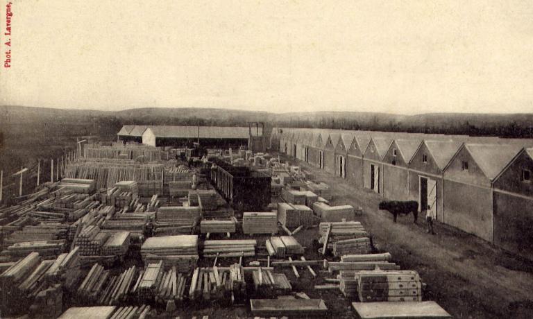 usine de clôtures en ciment armé Fréret, puis Sabla