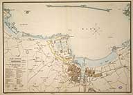 Plan général du port, de la rade et de la ville de Cherbourg.- Lithographie, 59 x 80 cm, 1863. (Bibliothèque municipale, Cherbourg-Octeville. allbum k, vol 3, F°82).