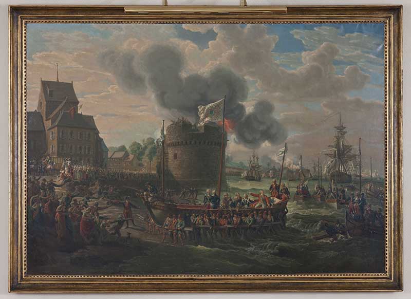 tableau n°8 : Visite de Louis XVI à Cherbourg