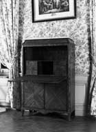 bas d'armoire-secrétaire à abattant