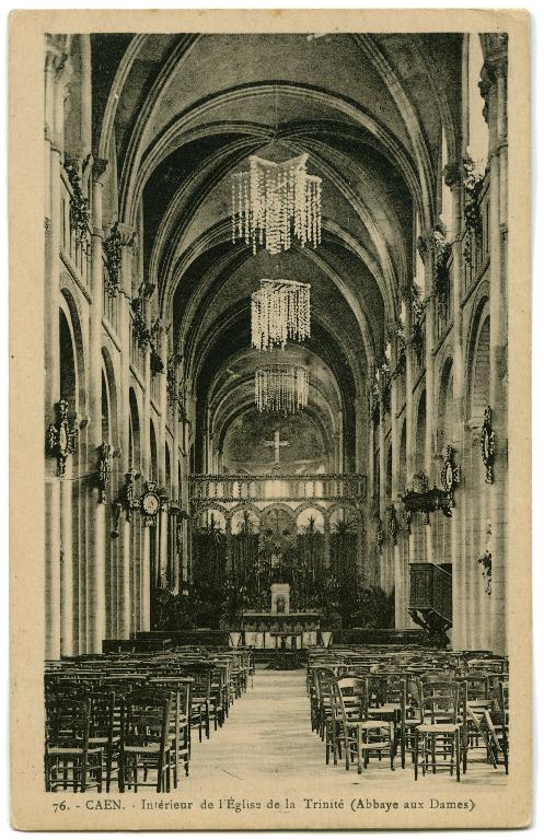 église de l'abbaye de bénédictines de la Trinité dite abbaye aux Dames, actuellement église paroissiale Saint-Gilles