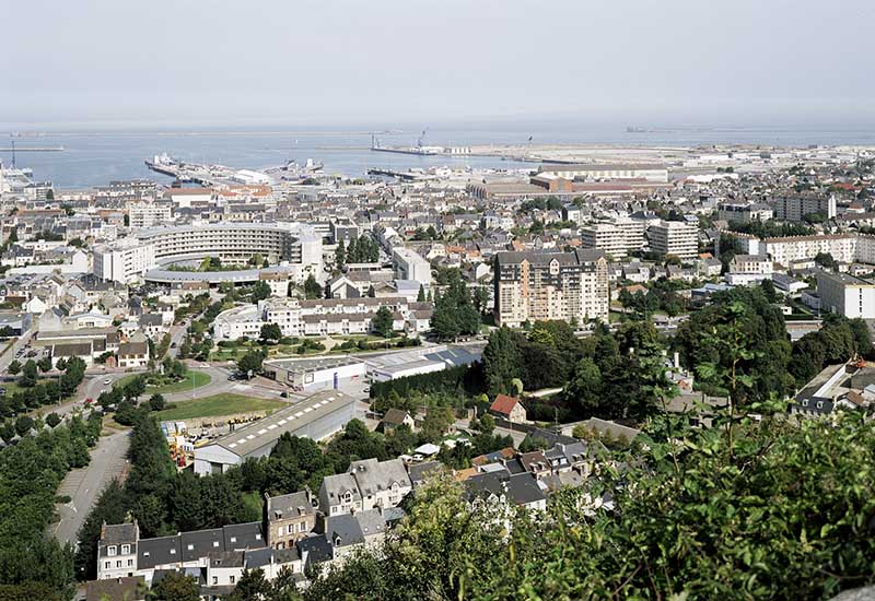 Vue générale prise de la Montagne du Roule (le Val-de-Saire).