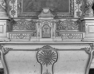 tabernacle à ailes, gradin d'autel