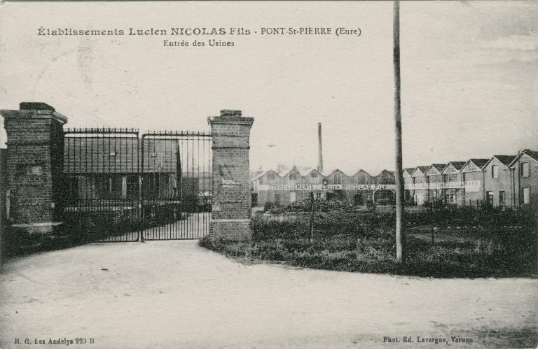 moulin à blé et filature de l'Ermitage puis bouclerie des Établissements Nicolas puis Turquais