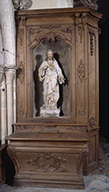 2 autels secondaires, 2 retables en pendant du Sacré-Coeur et de saint Joseph