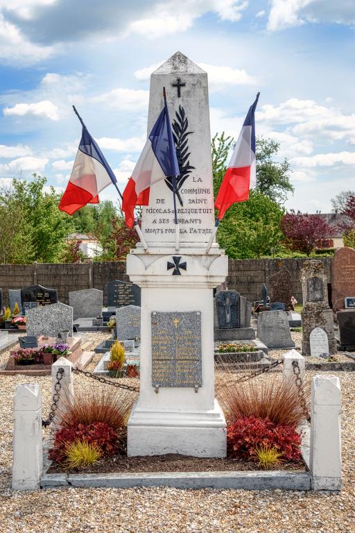monument aux morts de la guerre 1914-1918 d'Arelaune-en-Seine (Saint-Nicolas-de-Bliquetuit)