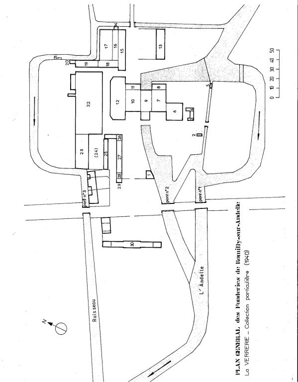 fonderie-forge-laminoir-matinet des Fonderies de Romilly puis verrerie des Verreries de Romilly, dite usine de Perpignan