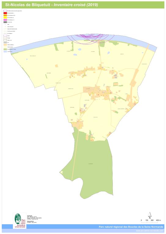 Carte synthétique de l'inventaire croisé, SIG du PnrBSN, 2019.