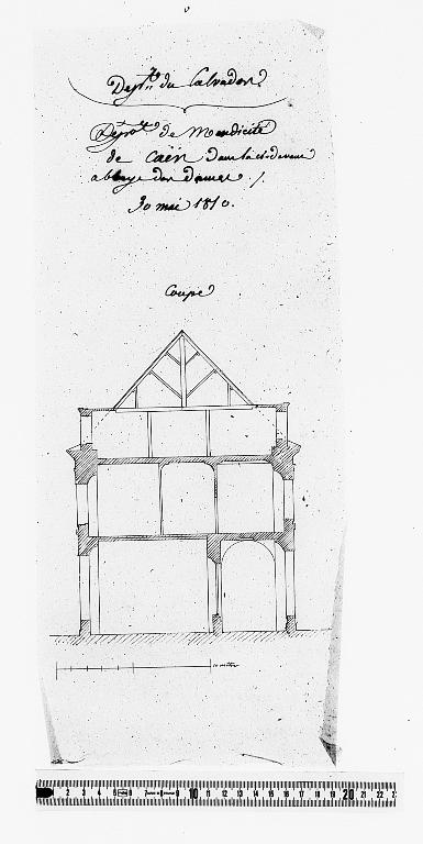 bâtiment conventuel de l'abbaye de la Trinité dite abbaye aux Dames, actuellement hôtel de région