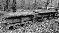 ensemble de 2 matériels de transport ferroviare dit lorry d'avancement