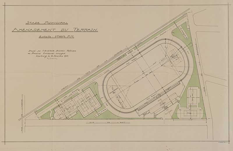 stade des Sports, puis stade municipal, actuellement stade Maurice-Postaire