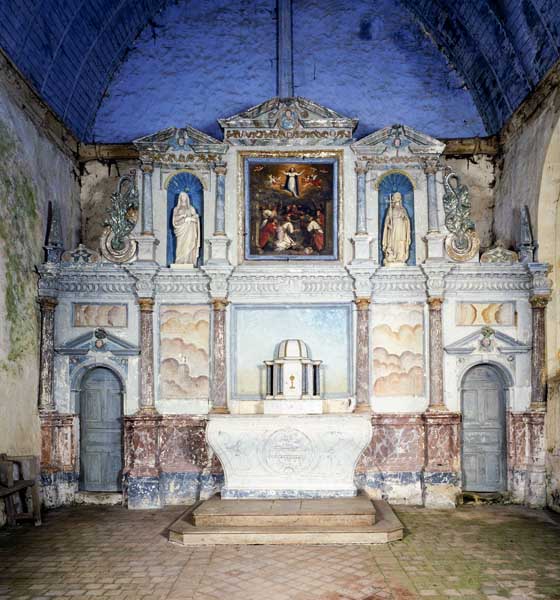 ensemble du maître-autel : autel, tabernacle, retable