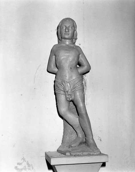 statue (statuette) : saint Sébastien