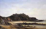 Granville, vue des falaises côté nord.- Tableau, huile sur toile, [dimensions non prises], n.d., vers 1840. (Musée du Vieux Granville, Granville).
