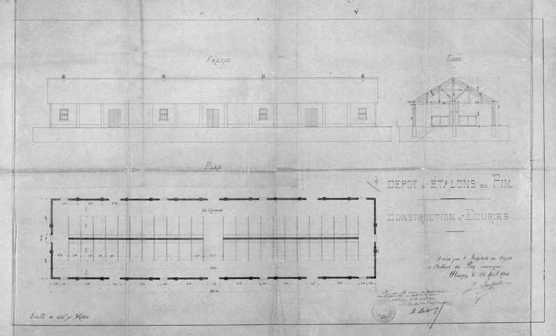 écuries, logements et magasins de fourrage dits Écuries du Bois