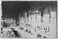 Batterie de chaudière à l'usine d'Orival.- Photographie ancienne, tirée de : L'Illustration Economique et Financière, 1925.