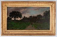 tableau : Paysanne sur un sentier