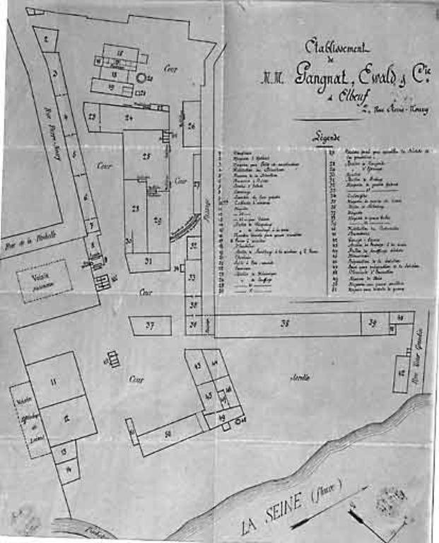Usine de feutre Auguste de Clermont, puis de Clermont et Cie, puis Gangnat et Ewald, puis Fousse et Ewald