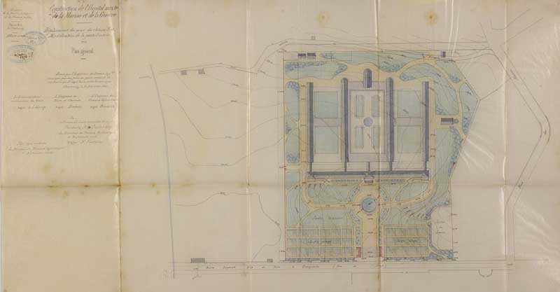 hôpital de la Marine et de la Guerre, puis centre hospitalier des armées René Lebas, actuellement centre administratif