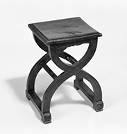 ensemble de 5 tabourets d'église (siège dantesque)