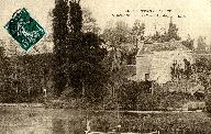 13. Les Bords de l'Orne Saint-André, près Caen : Le Moulin.- Carte postale, éd. L.D., s.d., [timbrée 1908]. (Collection particulière P. Coftier).