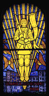 verrière figurée : sainte Jeanne d'Arc (baie 4)