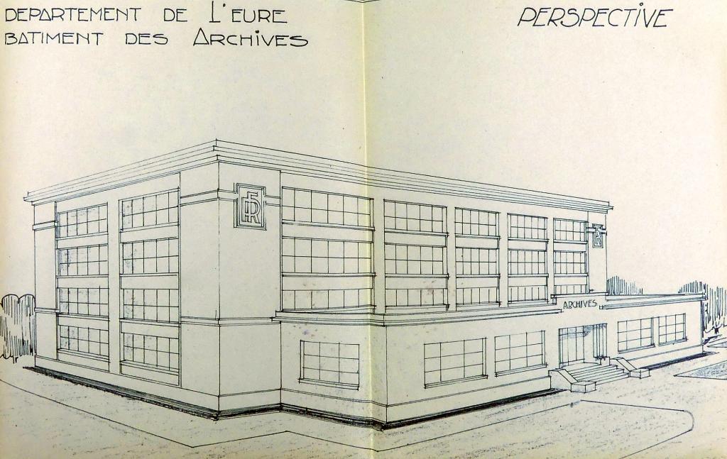 bâtiment des archives départementales de l'Eure