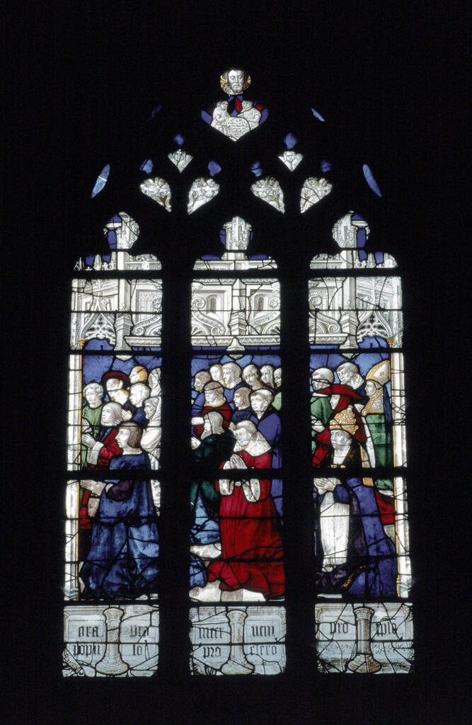 verrière : Intercession de la Vierge (baie 102)