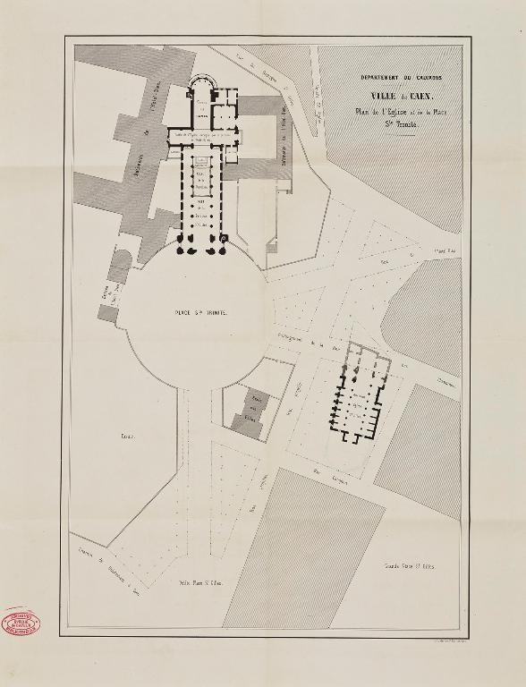 église de l'abbaye de bénédictines de la Trinité dite abbaye aux Dames, actuellement église paroissiale Saint-Gilles