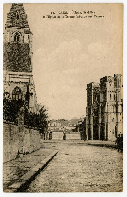 église de l'abbaye de bénédictines de la Trinité dite abbaye aux Dames, actuellement église paroissiale Saint-Gilles