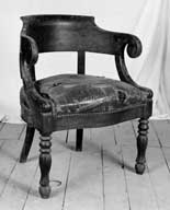 fauteuil de bureau style Louis Philippe
