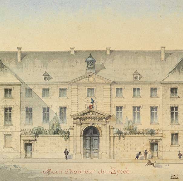 collège de Cherbourg puis Lycée Victor Grignard