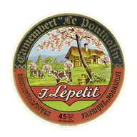 J. Lepetit - Camembert "Le Potholin" - Bretteville-sur-Dives - Fabriqué en Normandie".- Etiquette de fromage (Musée de Normandie, Caen).
