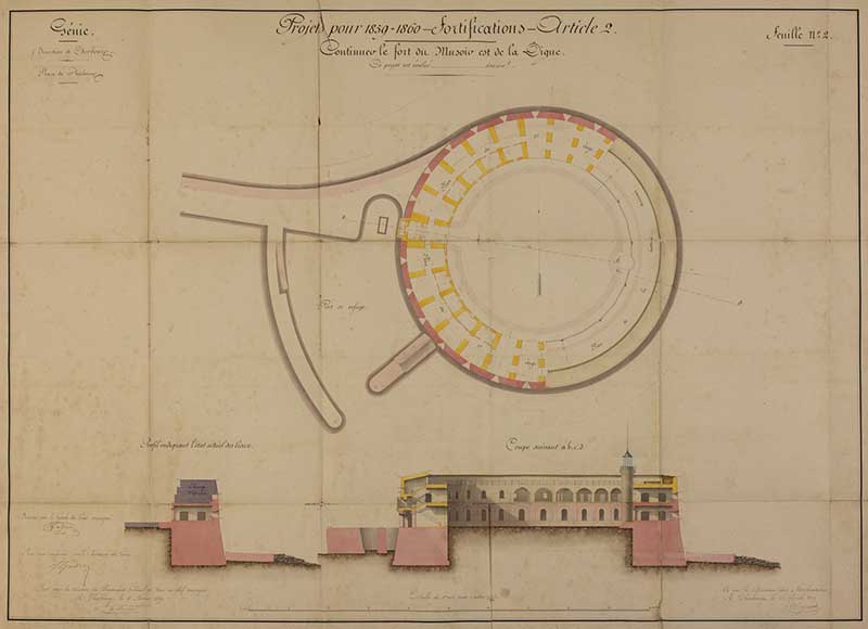 ensemble de 2 forts dits forts des musoirs