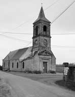 Eglise paroissiale Saint-Martin. Elévation extérieure.