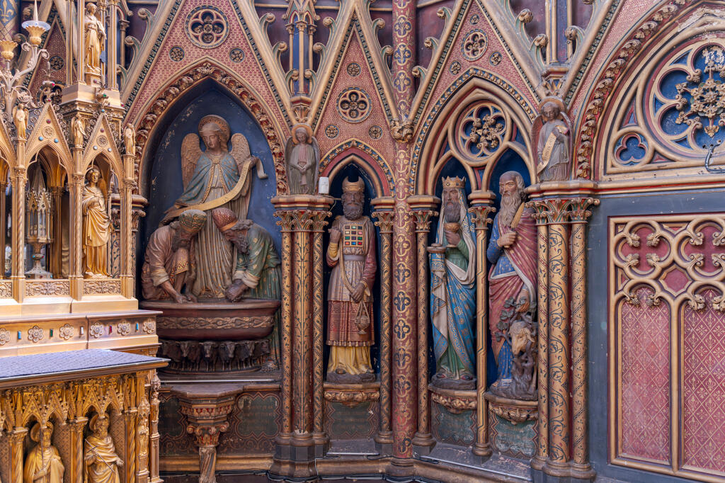 ensemble statuaire du sanctuaire, statues et groupes sculptés : personnages de l'Ancien et du Nouveau Testament