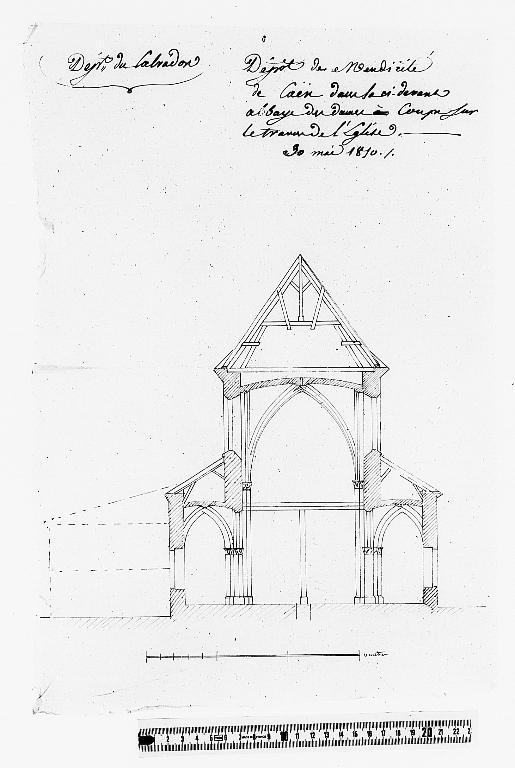 église de l'abbaye de bénédictines de la Trinité dite abbaye aux Dames, actuellement église paroissiale Saint-Gilles