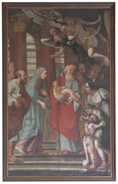 tableau d'autel : Présentation au Temple