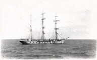 bateau de marchandises en vrac : trois mâts barque (vracquier) dit REINE BLANCHE