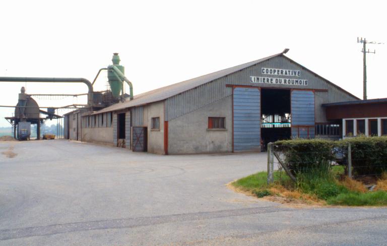 usine de teillage de lin, dite coopérative linière du Roumois puis coopérative Terre de Lin