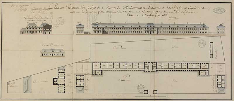 caserne de l'Abbaye dite caserne des équipages de la Flotte actuellement Service Historique de la Défense section Marine