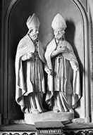 groupe sculpté : saint Médard et saint Gildard