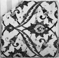ensemble de 4 carrelages muraux d'Iznik