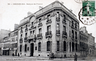 56 CHERBOURG - Banque de France.- Carte postale, Edition L. Ratti, Nouveautés et Confections, Cherbourg. (AD Manche. Série FI).