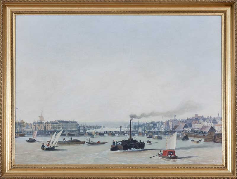 tableau n°3 : Le port de Rouen