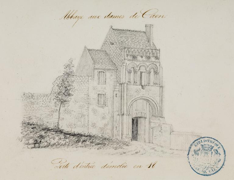 bâtiment conventuel de l'abbaye de la Trinité dite abbaye aux Dames, actuellement hôtel de région