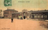 Serqueux. La gare.- Carte postale, Edit. Denef et Kappler, vers 1920 (Collection particulière)