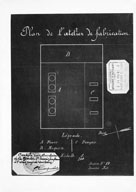 Installation d'un atelier de fabrication d'acide nitrique. Plan de l'atelier de fabrication, 13 novembre 1915. (AD Calvados. Z 2067).