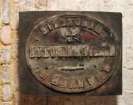 plaque d'impression, dite timbre