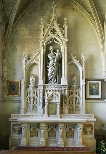 autel secondaire n°5 dit autel de la Vierge à l'Enfant